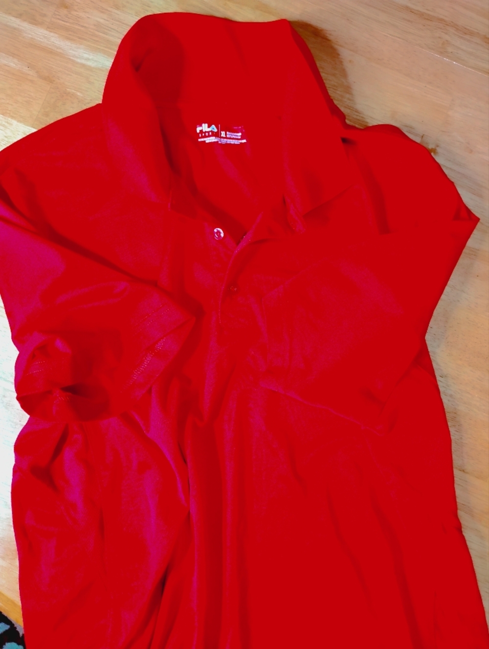 Bright Red Fila Golf Polo Shirt